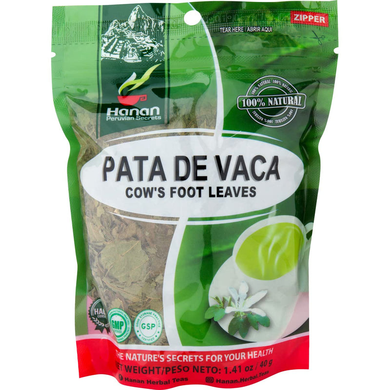 Cow's foot Loose (Pata de Vaca) Leaf Tea | 100% All-Natural Bauhinia forficata Leaves from Peru traditionally used to promotes overall health and well-being | 1.41oz (40g)