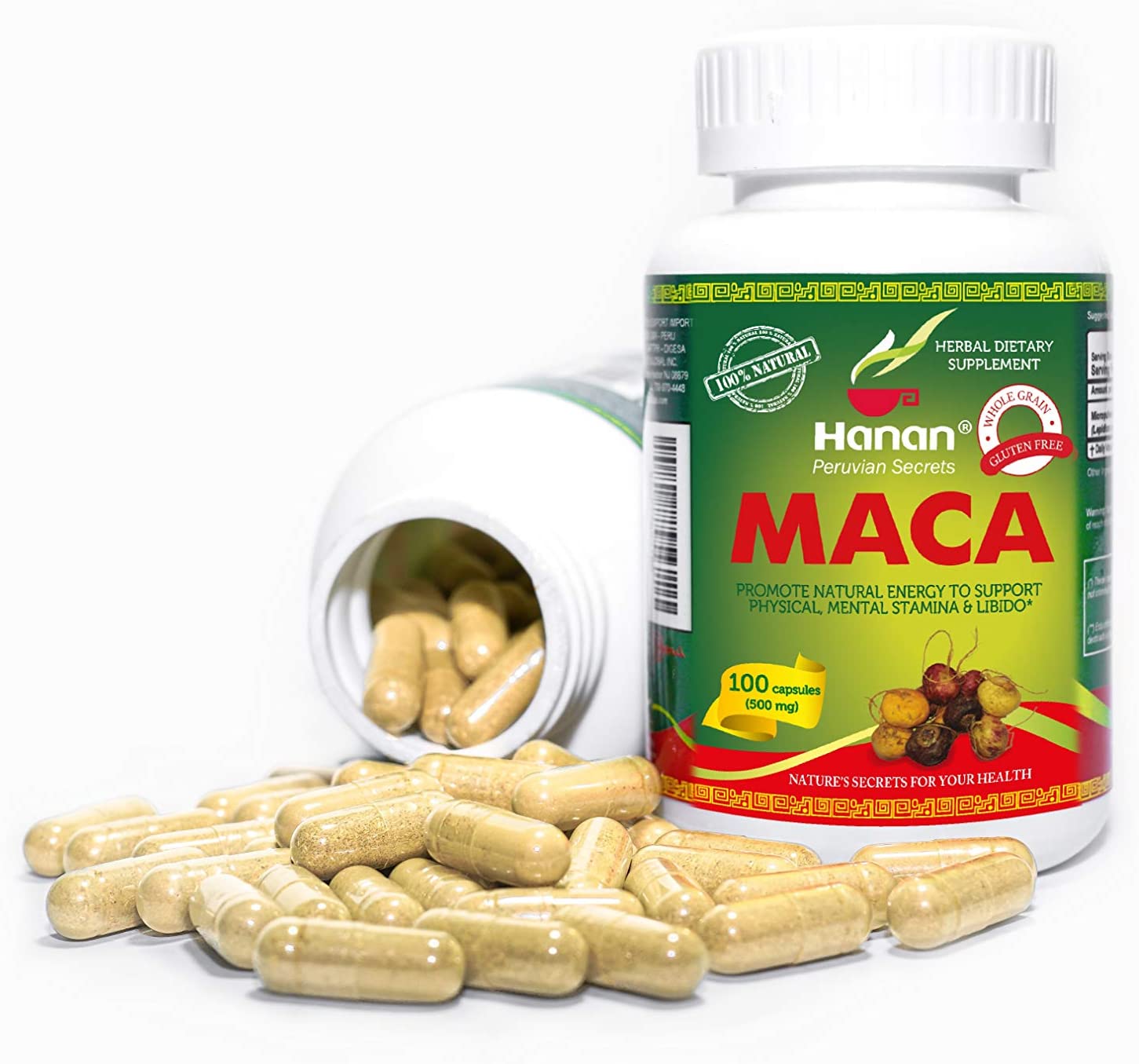 Mighty Maca Roots: Organic Herbal Capsules for Vitality and Hormonal Balance