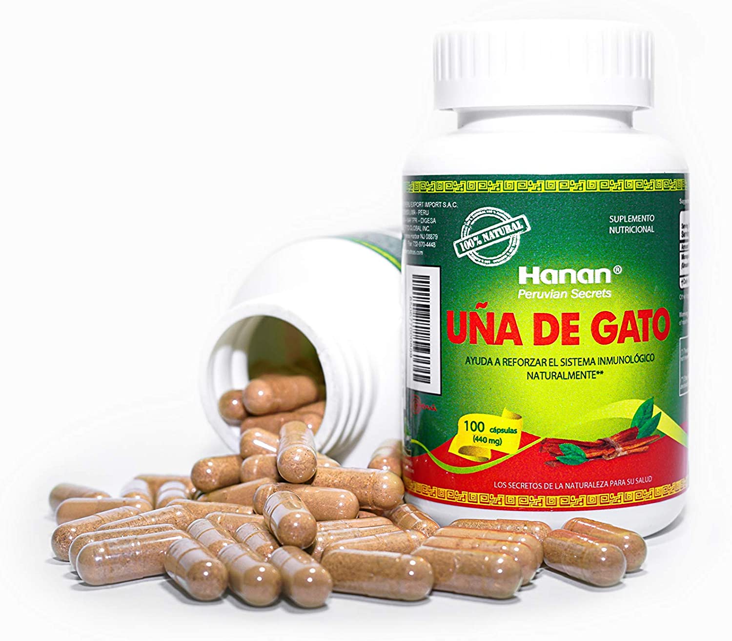 Cat's Claw (Uña de Gato) | 100 Capsules | Naturally Aids in Supporting Healthy Immune System