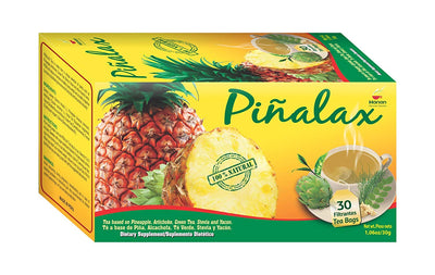 Pineapple Pinalax  Tea for Weight Loss and Detox with Artichoke, Green Tea, Yacon and Stevia - 100% Natural from Peru (30 Tea Bags)