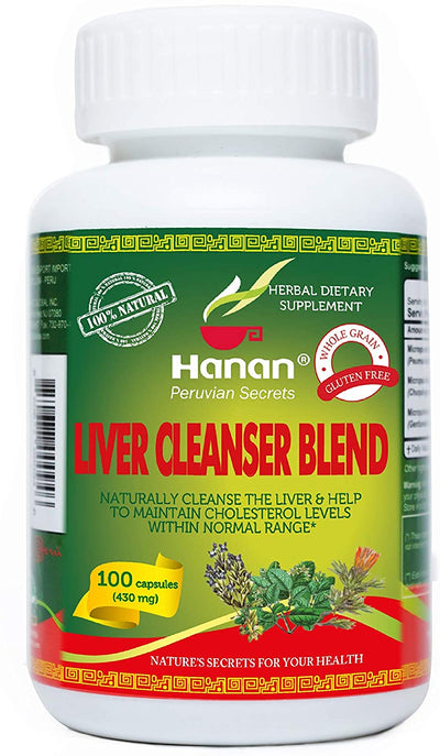 Hanan Higasan Liver Cleanser Blend | 100 Capsules | Naturally Aids in Supporting Healthy Liver Function & Healthy Cholesterol Levels