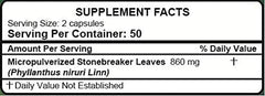 Chanca Piedra Stonebreaker | 100% Natural | 100 Capsules | Aids in Promoting Normal Kidney Function Naturally