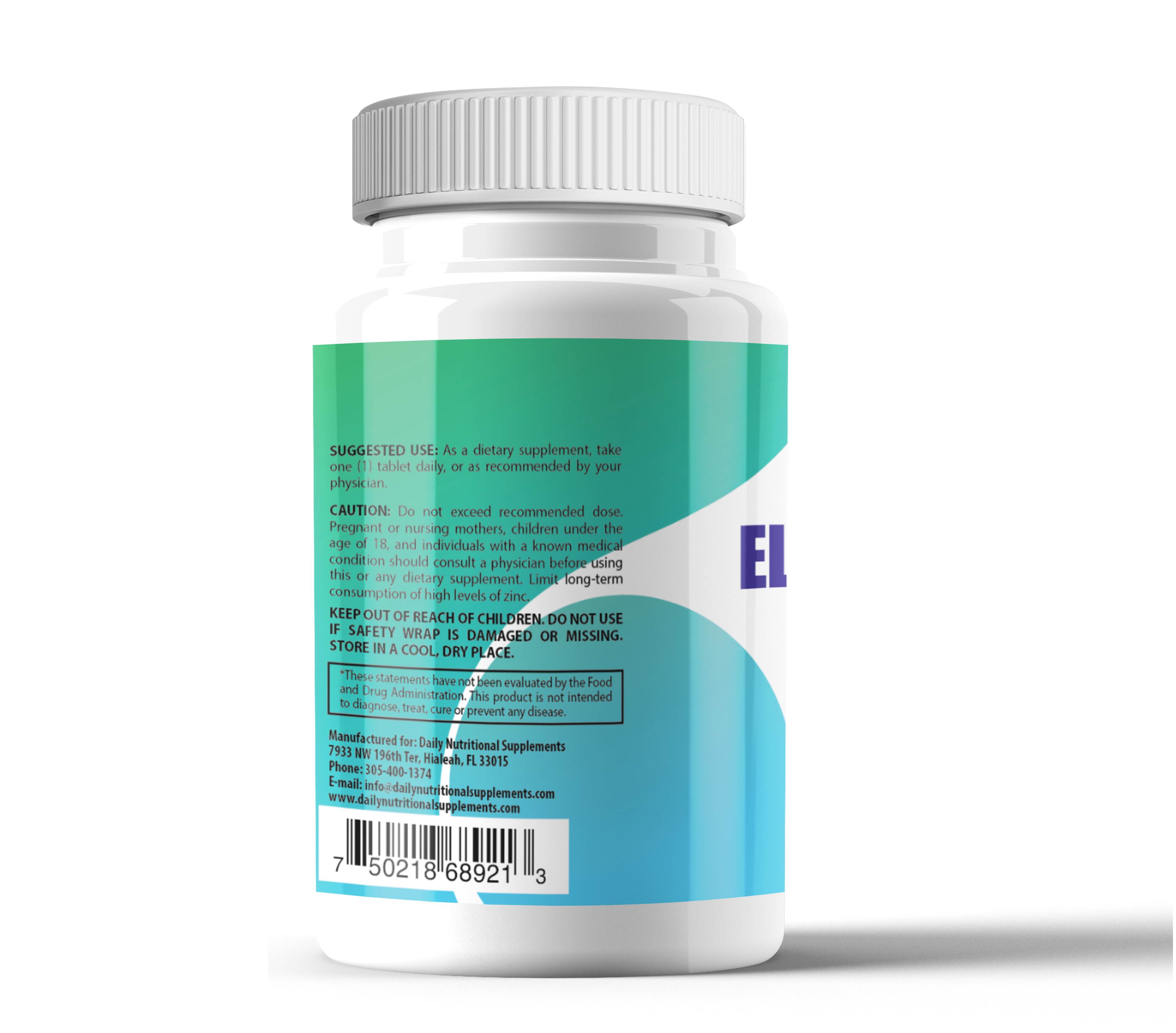 Elderberry 500mg with Zinc & Vitamin C & Echinacea 60 Tablets - Immune Support
