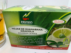 Graviola Soursop Leaves Natural Tea - (25 Tea Bags ) to Optimize Liver function and enhance body's defense.