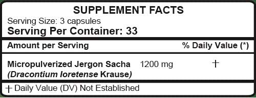 Jergon Sacha | 100 Capsules | Naturally Aids in Supporting Healthy Respiratory Functions and Immune Support