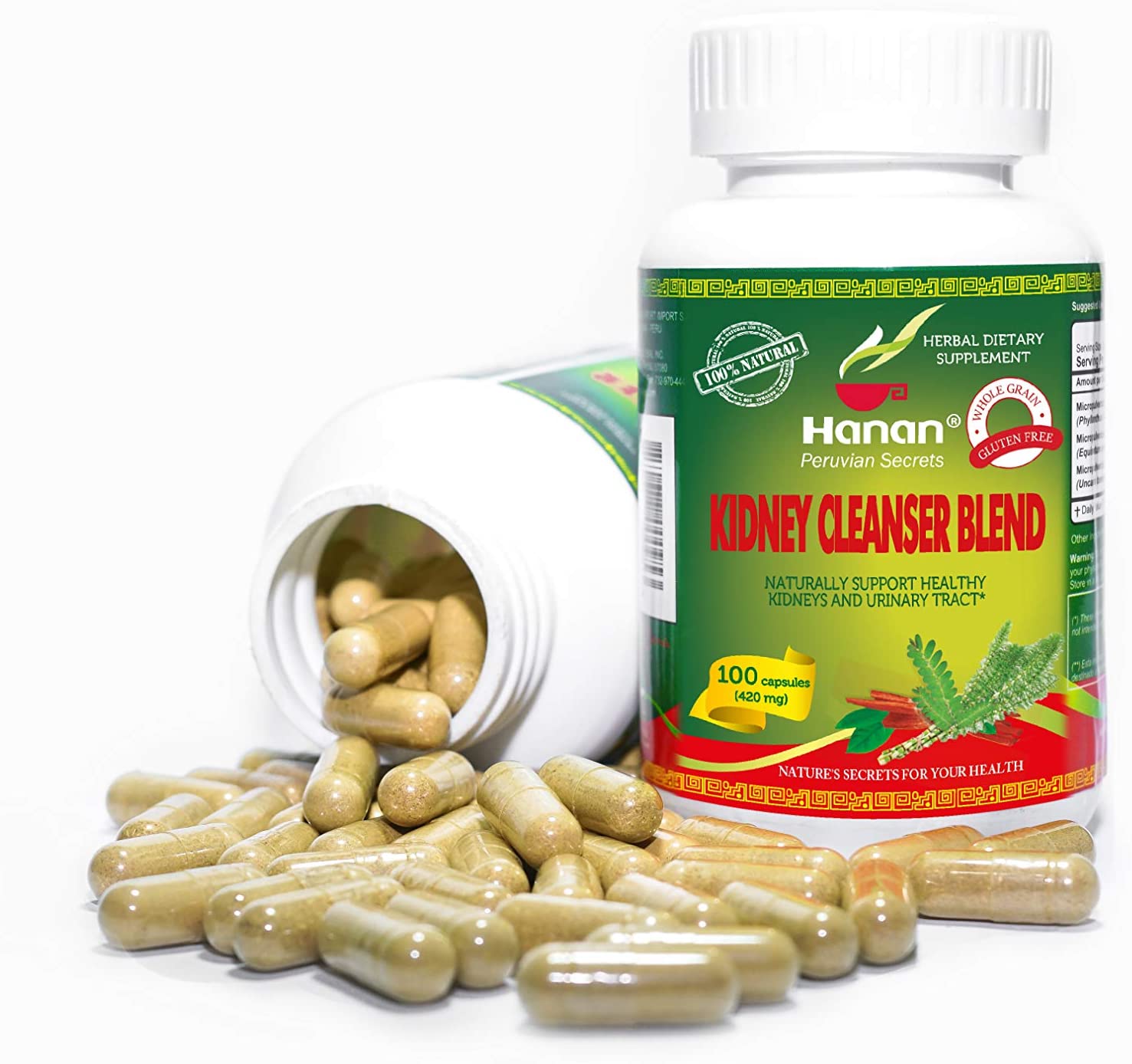 Rinosan Kidney Cleanser Blend | 100 Capsules | Naturally Aids in Supporting Healthy Kidney and Urinary Tract Function