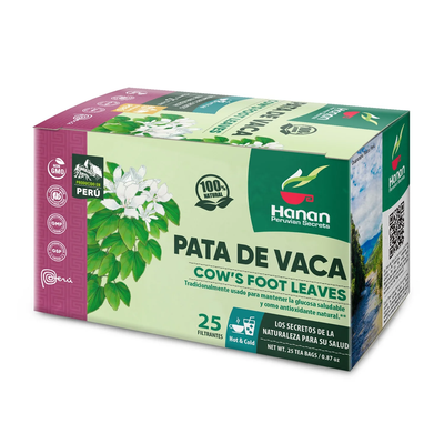 Cow’s Foot Leaves - Natural Blood Sugar Support & Antioxidants (25 Tea Bags) (Hojas de Pata de Vaca)