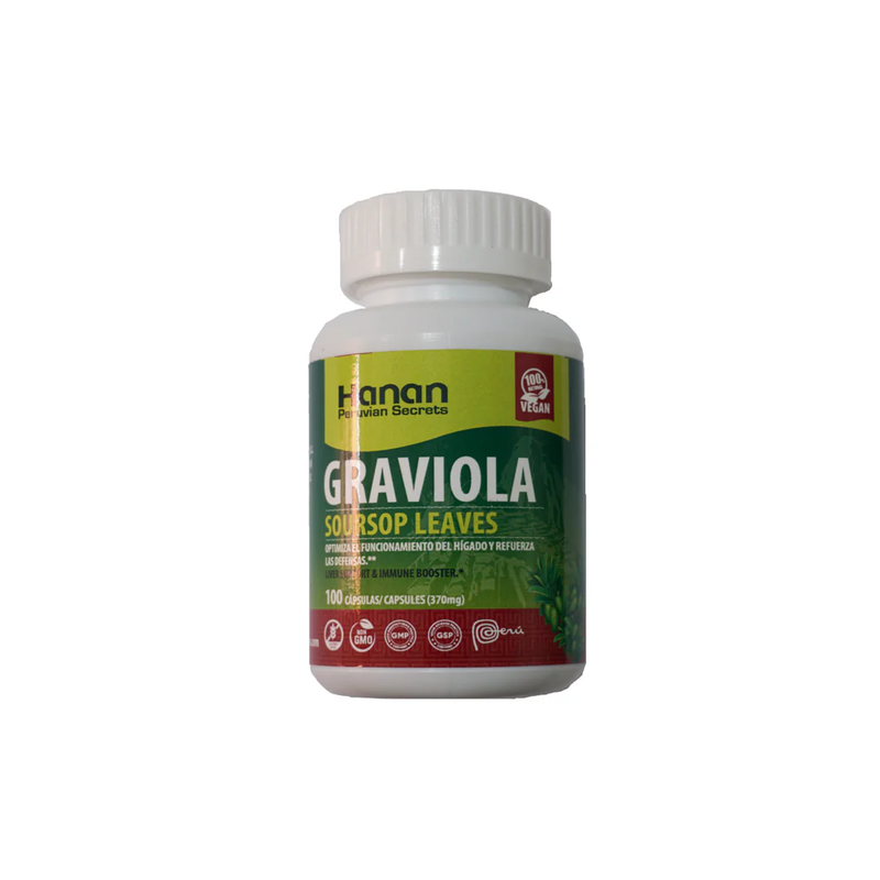 Graviola (Soursop) Leaf Capsules - 100 Capsules of Hojas de Guanabana