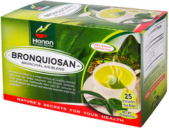 Bronquiosan Bronquial Aid Blend Natural Herbal Tea (25 Tea Bags) Eucalyptus, Lungwort, Cat's Claw, Chuchuhuasi