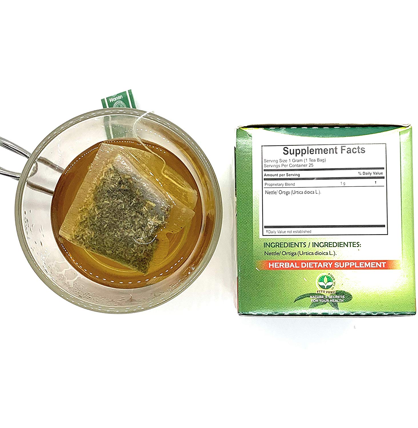 Nettle Leaf | Herbal Tea 100% Natural. Support a Healthy Urinary Tract and Naturally Cleanse Prostate. ( 25 Tea Bags)