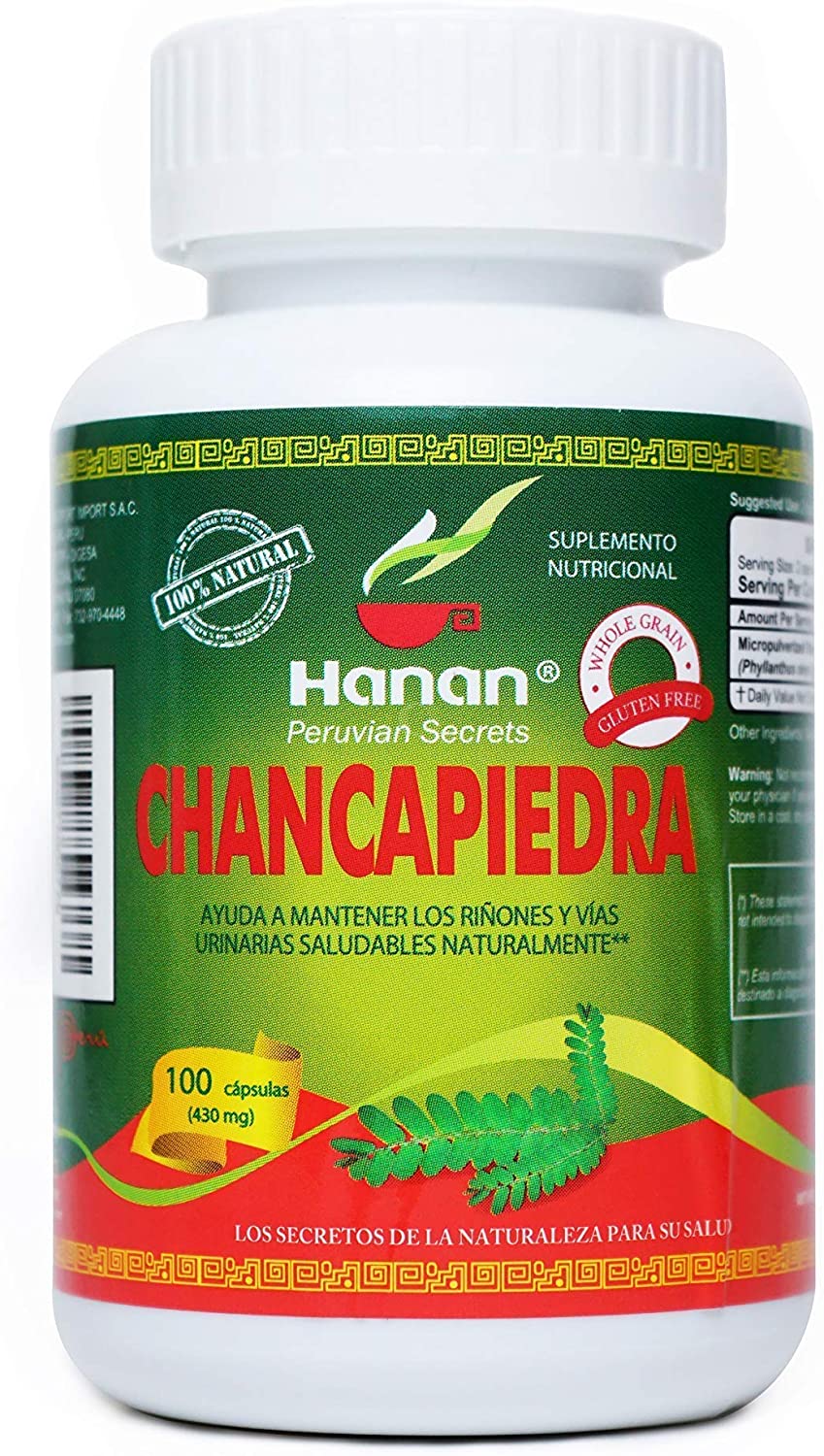 Chanca Piedra Stonebreaker | 100% Natural | 100 Capsules | Aids in Promoting Normal Kidney Function Naturally