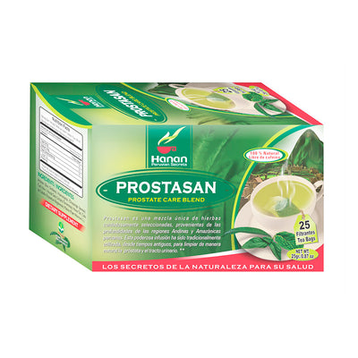 Prostasan Prostate Care Blend Natural Herbal Tea (25 Tea Bags) - Annatto Leaves/Achiote -Huamanpinta -Cat's Claw - Horse Tail - Soldier's Herb/Matico